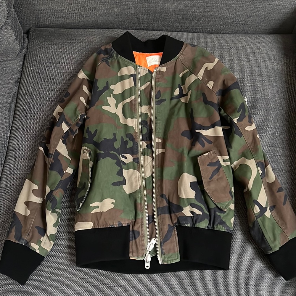 Fear of God camo bomber jacket - medium